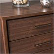 SEI Furniture Oren 3 Drawer Nightstand in Walnut