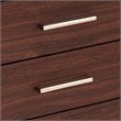 SEI Furniture Oren 3 Drawer Nightstand in Walnut