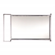 Southern Enterprises Ivers Mirrored Metal Bar Cart in Chrome