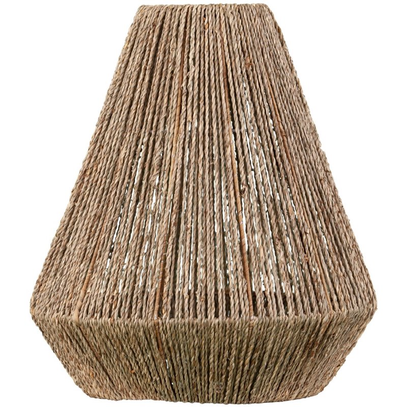 SEI Furniture Lennat Woven Seagrass Pendant Lamp Shade in Natural