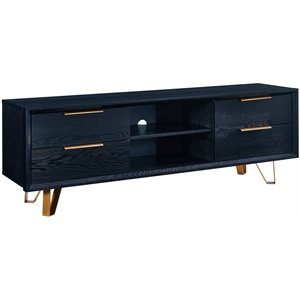 SEI Furniture Malone 63&quot TV Stand in Ebony