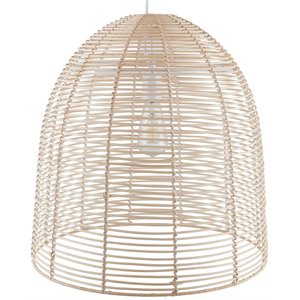 sei furniture formosa coastal rattan cage pendant lamp in natural