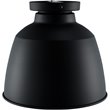 SEI Furniture Averni Industrial Metal Dome Flush Mount in Black