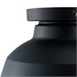 SEI Furniture Averni Industrial Metal Dome Flush Mount in Black