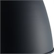 SEI Furniture Averni Industrial Metal Dome Flush Mount in Black