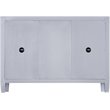 SEI Furniture Mirage 2 Door Mirrored Sideboard in Matte Silver