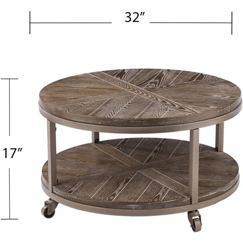 32 in round coffee table