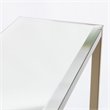 SEI Furniture Darrin Narrow Mirror Top Console Table in Gold
