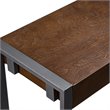 Holly and Martin Macen Transitional Console in Dark Tobacco and Gunmetal Gray