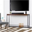 Holly and Martin Macen Transitional Console in Dark Tobacco and Gunmetal Gray