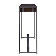 Holly and Martin Macen Transitional Console in Dark Tobacco and Gunmetal Gray