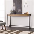 Holly and Martin Macen Transitional Console in Weathered Gray Oak and Black