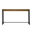 Holly and Martin Macen Transitional Console in Weathered Gray Oak and Black