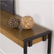 Holly and Martin Macen Transitional Console in Weathered Gray Oak and Black