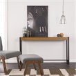 Holly and Martin Macen Transitional Console in Weathered Gray Oak and Black