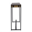 Holly and Martin Macen Transitional Console in Weathered Gray Oak and Black