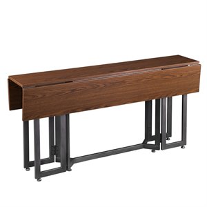 holly and martin driness drop leaf console to dining table