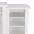SEI Furniture Gallatin Traditional Electric Fireplace with Storage in White