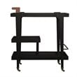 Holly and Martin Zhori Mid Century Modern Bar Cart in Black