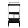 Holly and Martin Zhori Mid Century Modern Bar Cart in Black