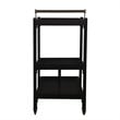Holly and Martin Zhori Mid Century Modern Bar Cart in Black