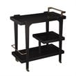 Holly and Martin Zhori Mid Century Modern Bar Cart in Black