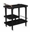 Holly and Martin Zhori Mid Century Modern Bar Cart in Black