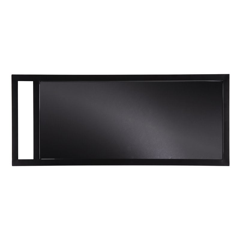 Holly and Martin Zephs Contemporary Bar Cart in Black with Smoked Mirror