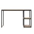 SEI Furniture Garviston Reclaimed Wood Writing Desk in Rustic Black
