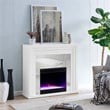 SEI Furniture Stadderly Color Changing Electric Fireplace in White