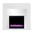 SEI Furniture Stadderly Color Changing Electric Fireplace in White