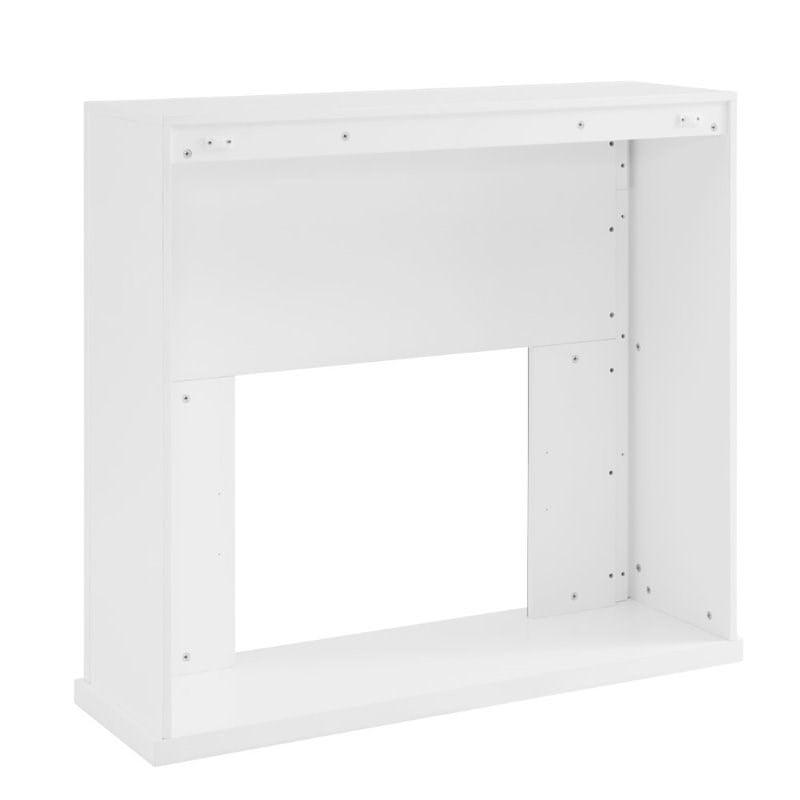 SEI Furniture Stadderly Color Changing Electric Fireplace in White