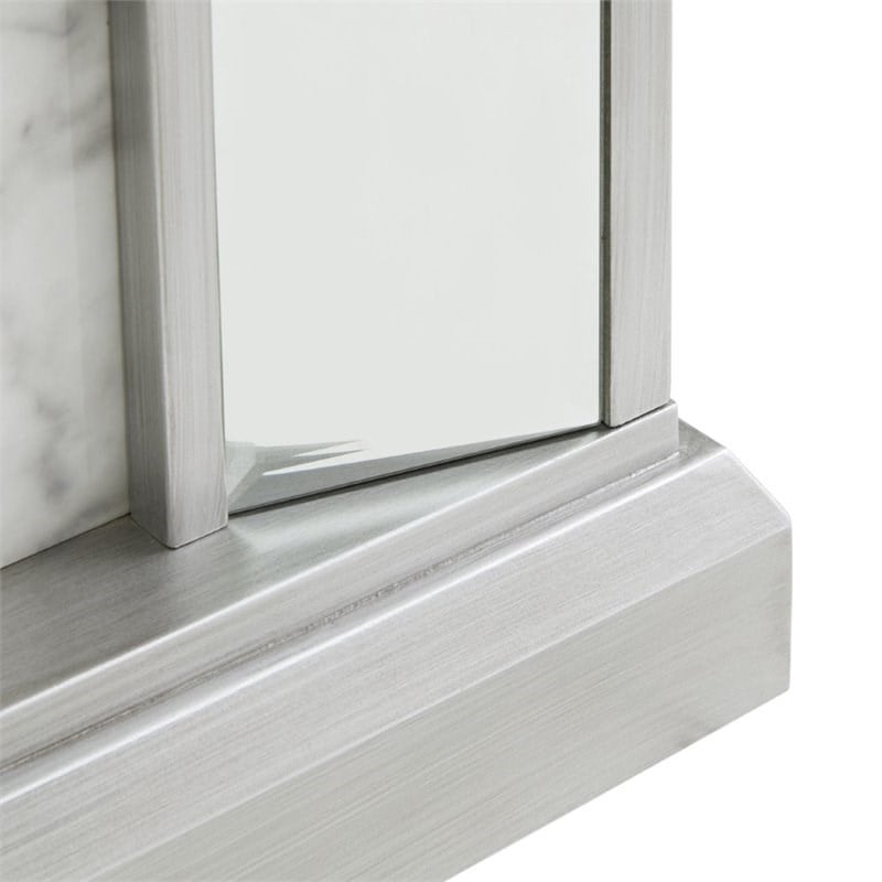 SEI Furniture Trandling Mirrored Color Changing Electric Fireplace