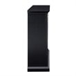 SEI Furniture Drovling Marble Color Changing Electric Fireplace in Black