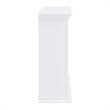 SEI Furniture Torlington Tiled Marble Electric Fireplace in White