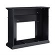 SEI Furniture Drovling Marble Electric Fireplace in Black