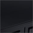 SEI Furniture Drovling Marble Electric Fireplace in Black