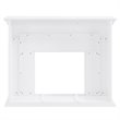 SEI Furniture Torlington Tiled Marble Smart Electric Fireplace in White