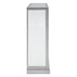 SEI Furniture Trandling Mirrored Faux Stone Smart Electric Fireplace