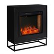 SEI Furniture Frescan Smart Electric Fireplace in Black