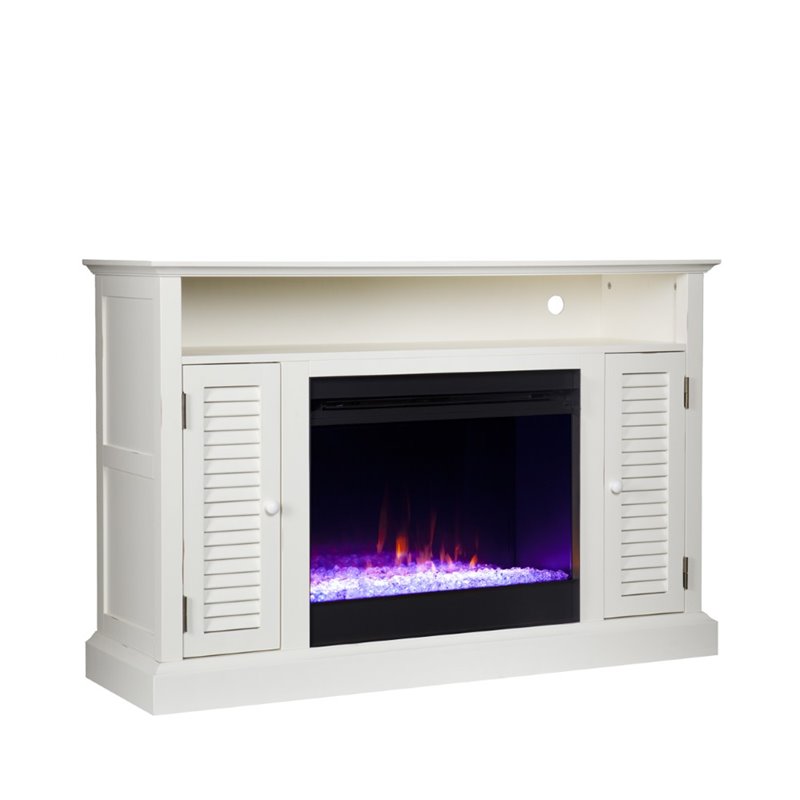 Southern Enterprises Antebellum Color Changing Electric Fireplace TV