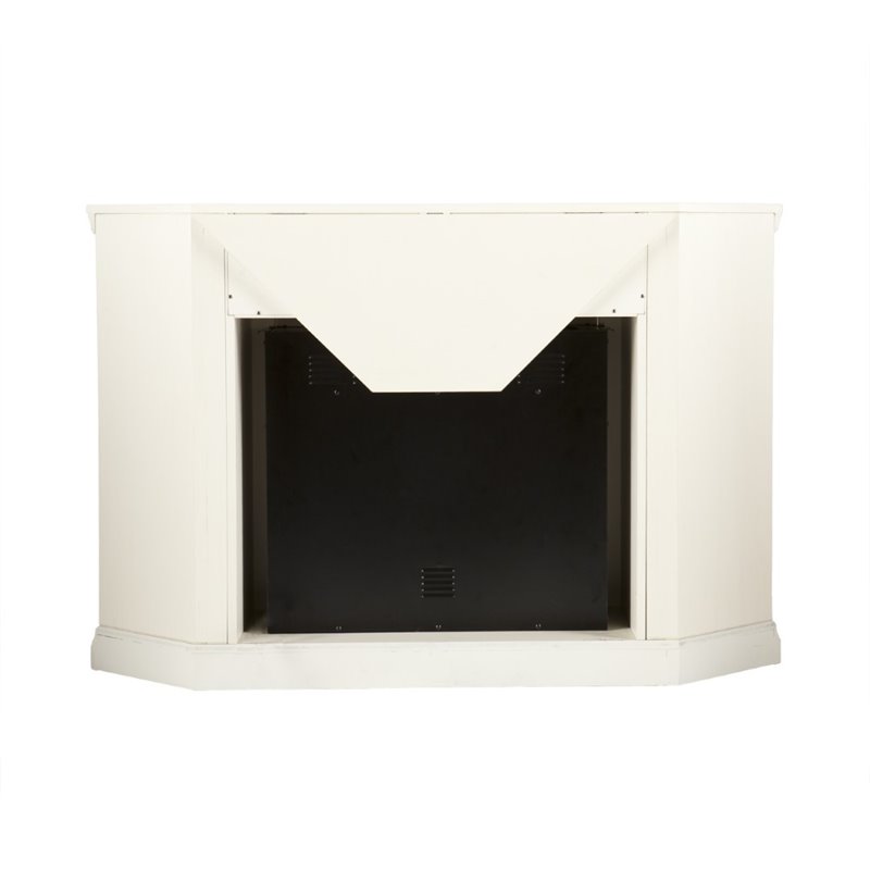 SEI Furniture Claremont Color Changing Electric Fireplace in Ivory