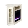 SEI Furniture Claremont Color Changing Electric Fireplace in Ivory