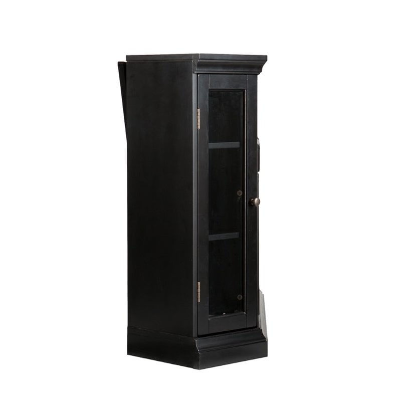 SEI Furniture Claremont Color Changing Electric Fireplace in Black