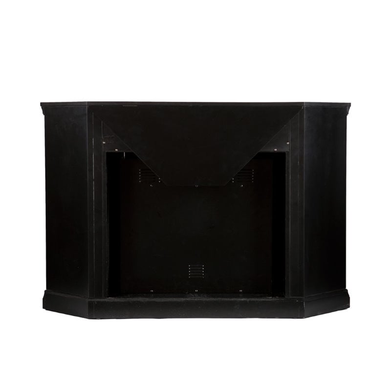 SEI Furniture Claremont Color Changing Electric Fireplace in Black
