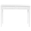SEI Furniture Wood Writing Computer Desk in Crisp White