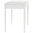SEI Furniture Wood Writing Computer Desk in Crisp White