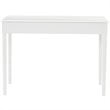 SEI Furniture Wood Writing Computer Desk in Crisp White