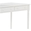 SEI Furniture Wood Writing Computer Desk in Crisp White