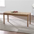 SEI Furniture Scalby Rattan Seagrass Bench in Brown and Natural